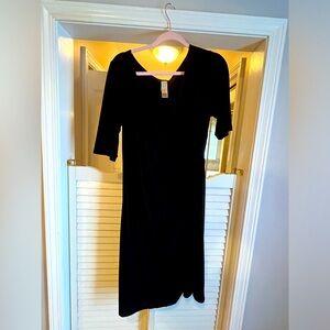 Long Elegant Legs long length dresses in black